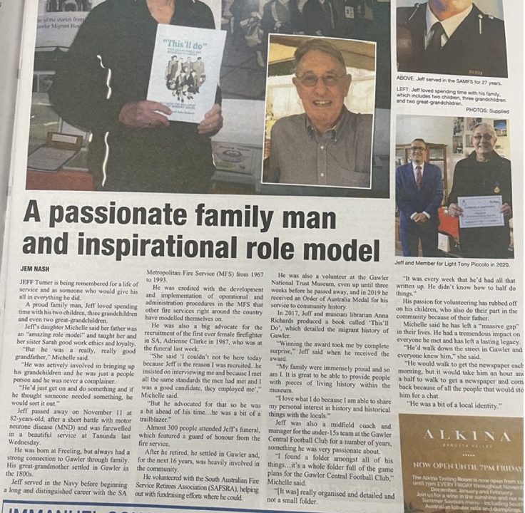 5 December 2023 Gawler Bunyip - Jeff Turner